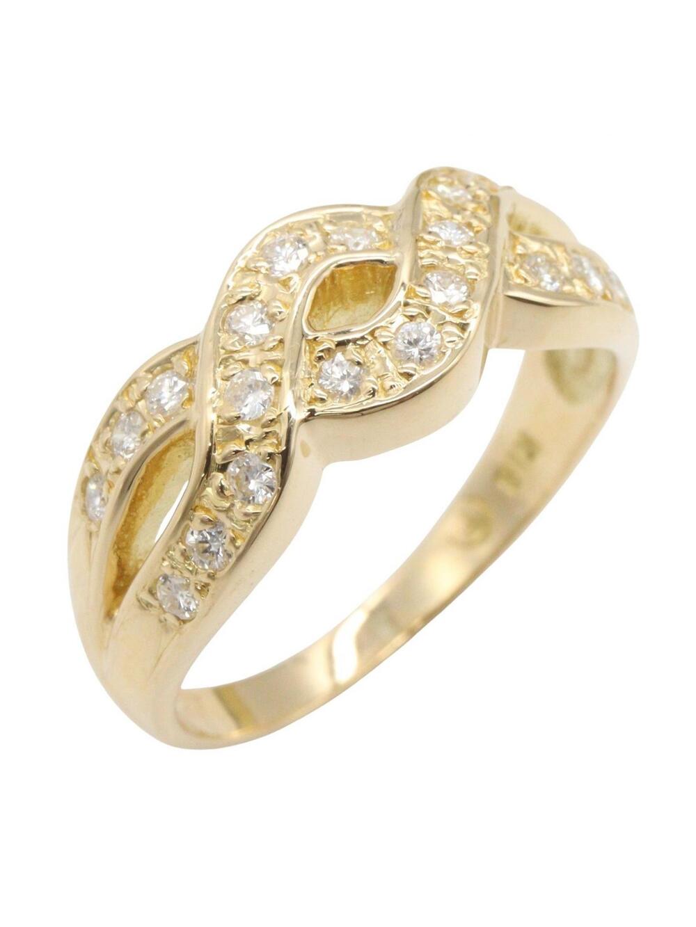Jewelry Diamond Ring 18Kyg Yellow Gold #345792J10B